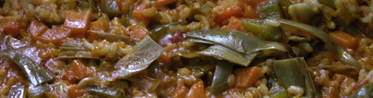 Paella Vegetal amb Arròs integral