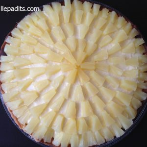 cheese cake de pinya, pastís de formatge amb pinya