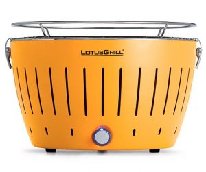 lotus grill, barbacoa sense fum de color groc