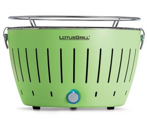 lotus grill, barbacoa sense fum de color verd